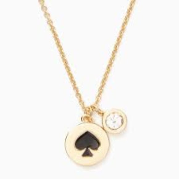 Kate Spade Gold and Black Pendant Necklace - Picture 1 of 8